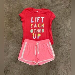 Girls Justice/Old Navy Lift Each Other Up Outfit size 14/16